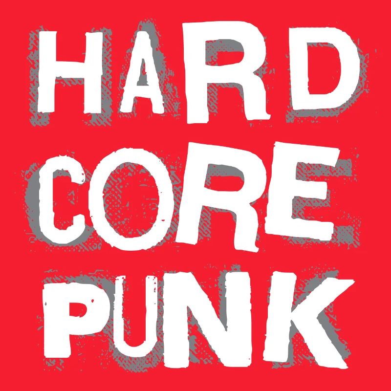 Hardcore Punk Schablone Text
