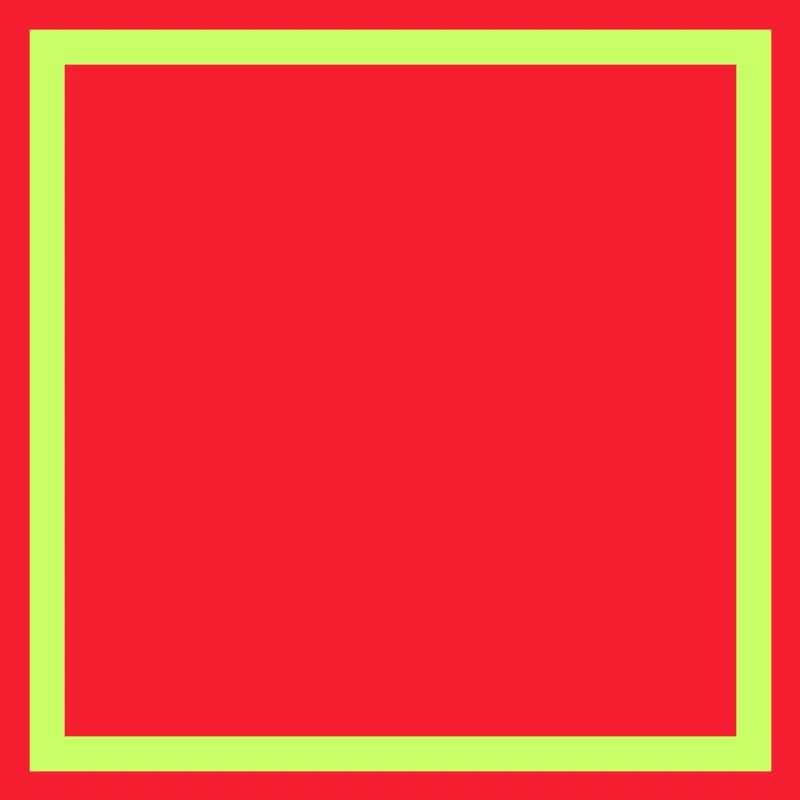 Black square with neon frame
