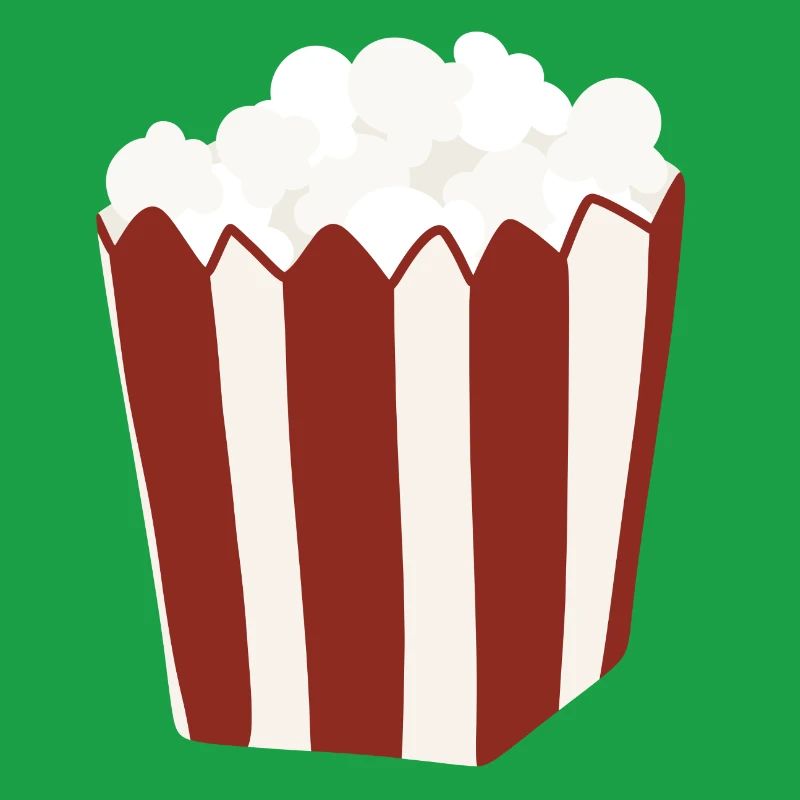 Popcorn Eimer Retro Illustration