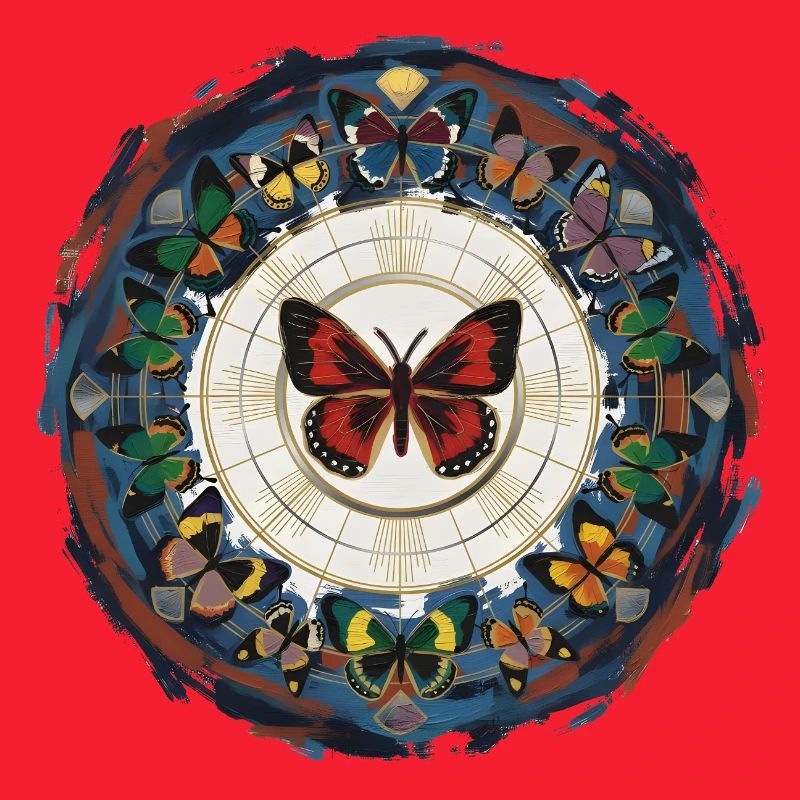 Butterfly Circle Mandala