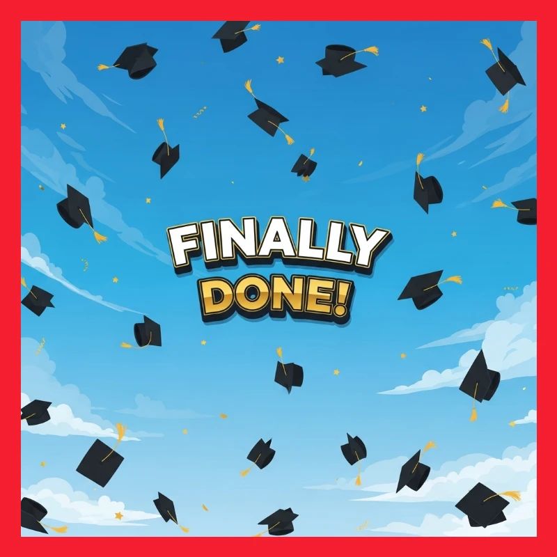 Finally done, final celebration