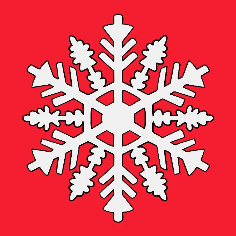 Silhouette de flocon de neige