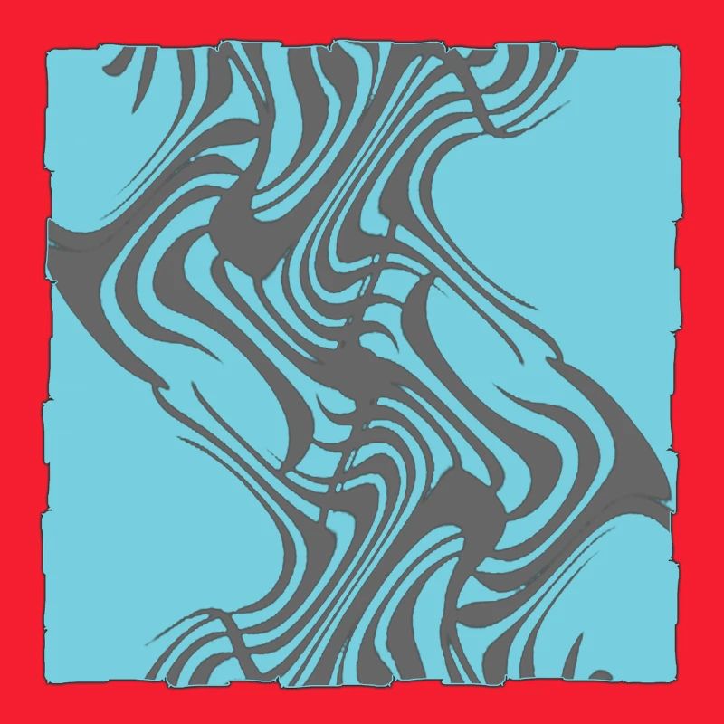 Zebra Pattern Cyan