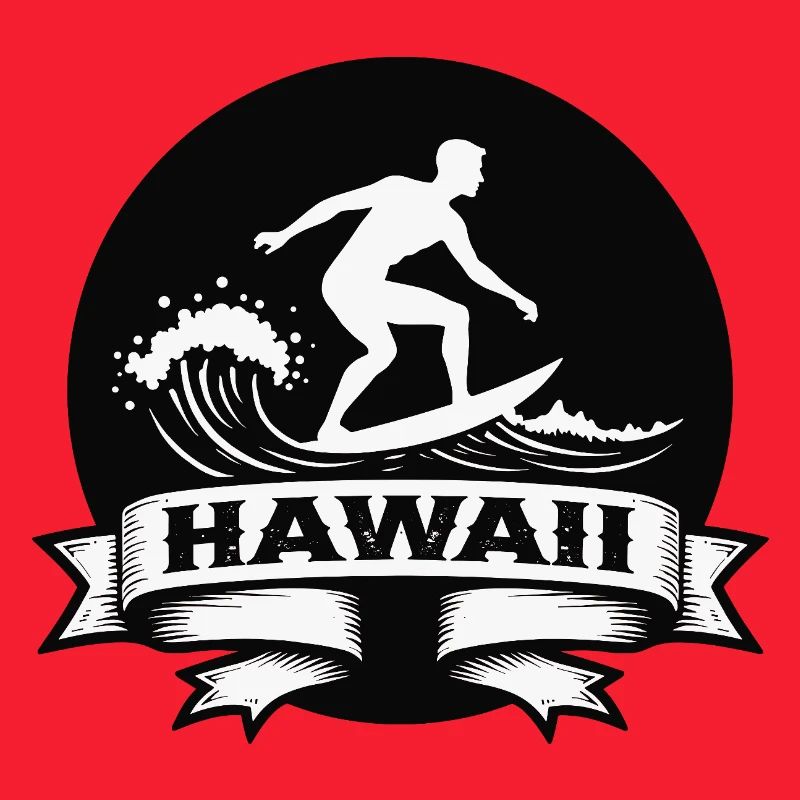 Surfer Hawaii Wave Banner