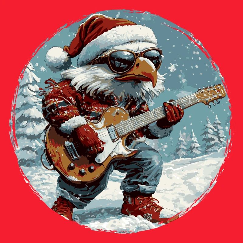 Guitare de Noël Eagle
