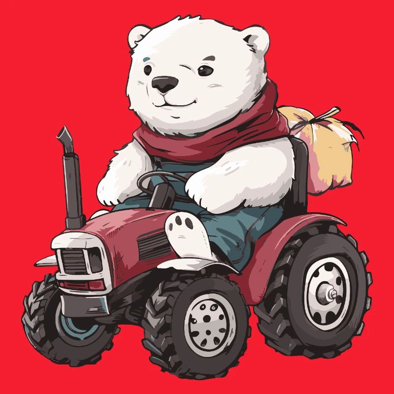 Eisbär Traktor Farmer