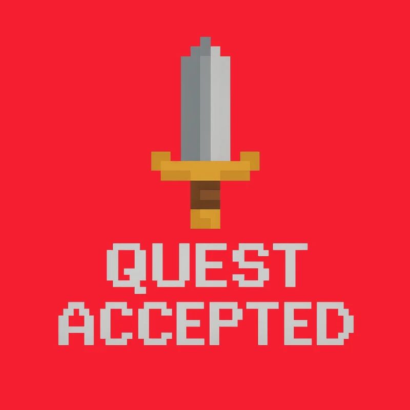 Quest Accepted Pixel Sword