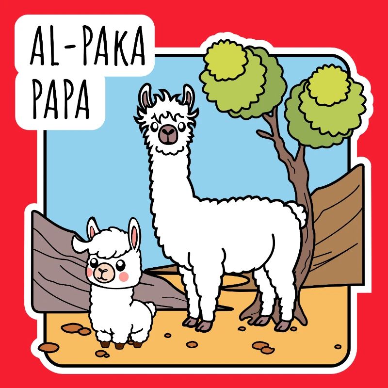 Alpaka Papa mit Alpaka Sohnemann, oder Lama?