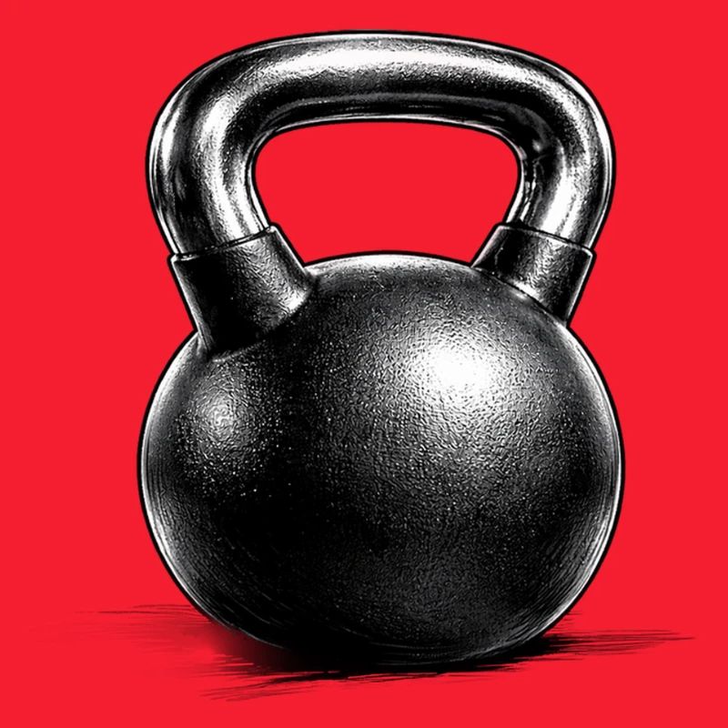 Kettlebell Strength Training Drawing Minimal