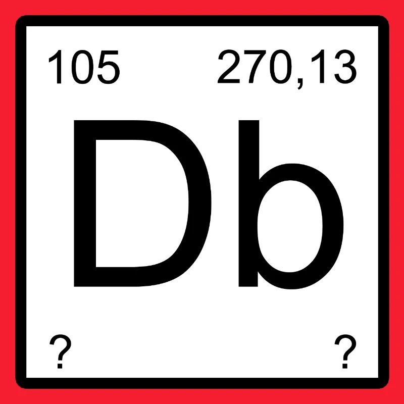 Typographie de l’élément de Dubnium