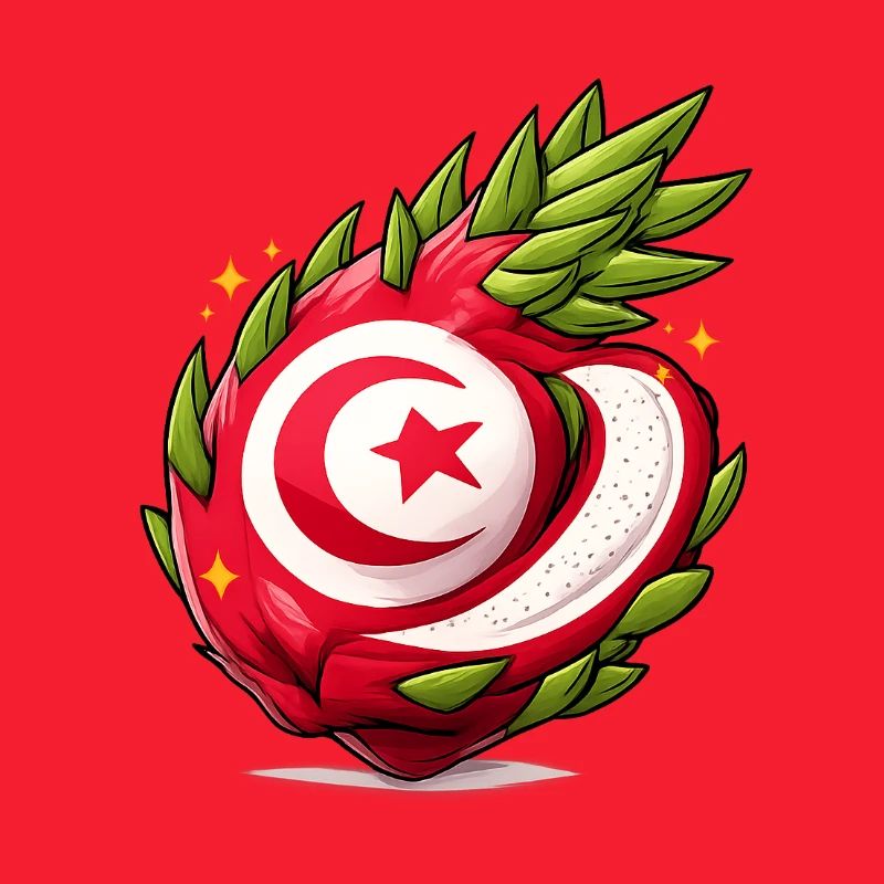 Tunisian Fruit Heart Pattern