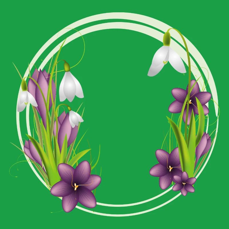 Snowdrops & Crocuses – Wreath in Spring
