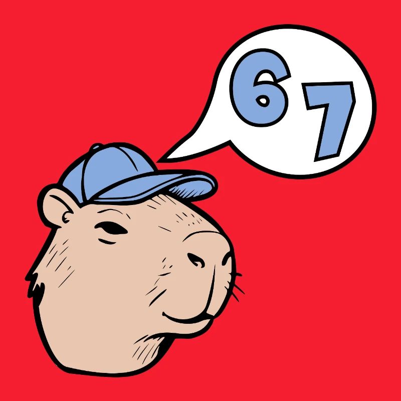 Capybara Six Seven - Answer 67