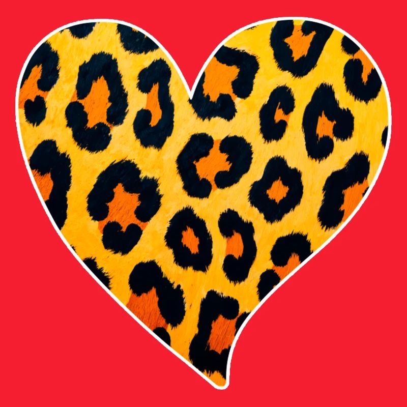Leopard Heart Pattern: Wild Temperament