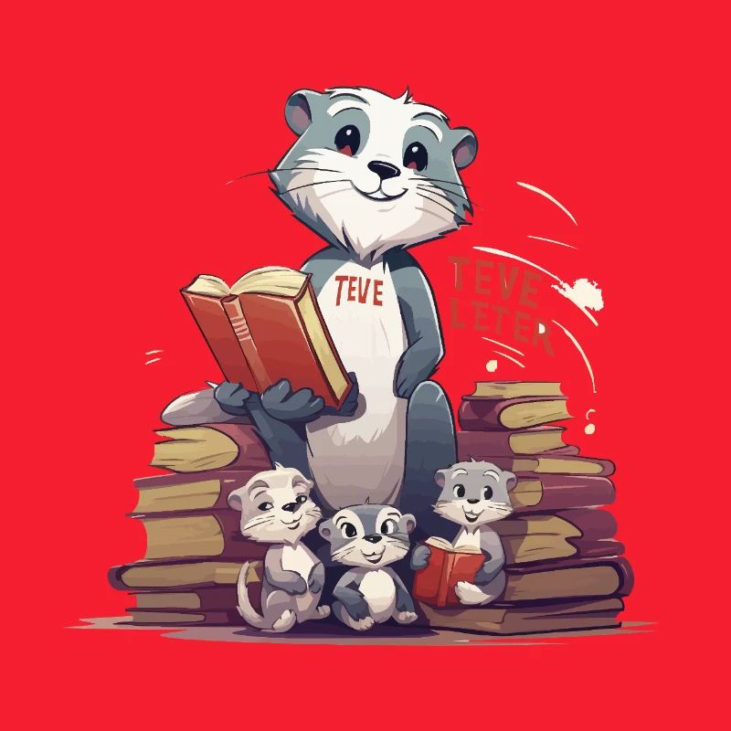 Learning beaver with books