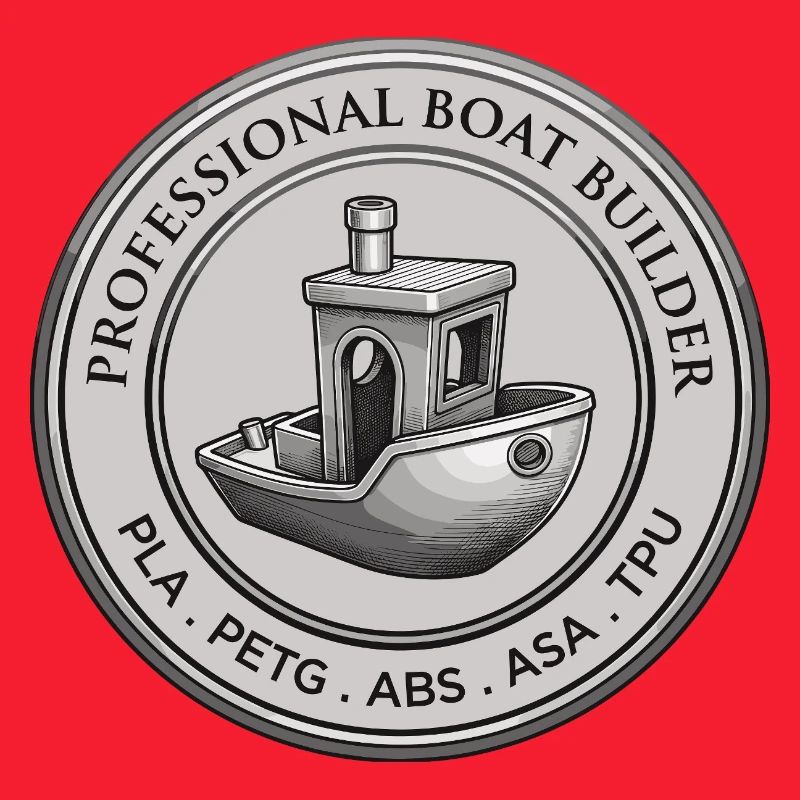 Constructeur professionnel de bateaux – Emblème d’impression 3D