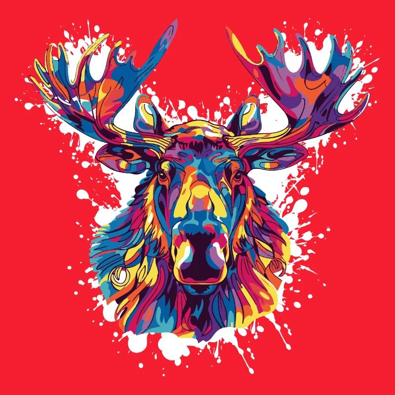 Deer Deer Paint Blobs