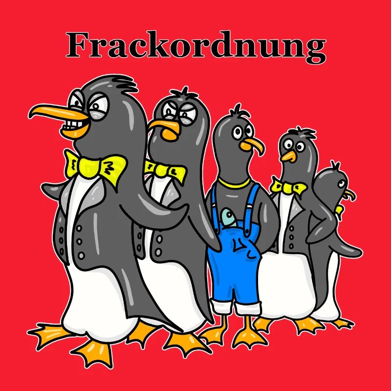 Ordre du vestige de queue-de-pie - Dessin animé drôle de Pingouin
