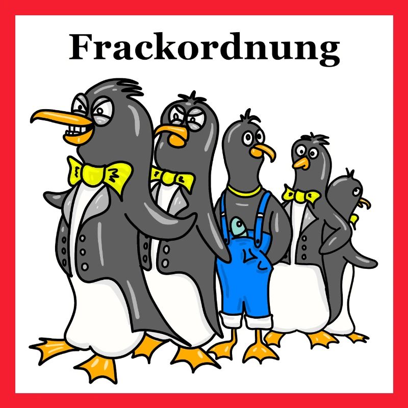 Dessin animé drôle de Pingouin – Motif d’ordre de queue-de-pie blanc
