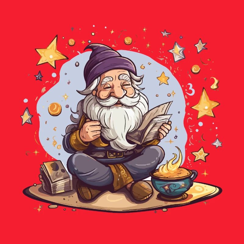 Gnome reading at Starfire
