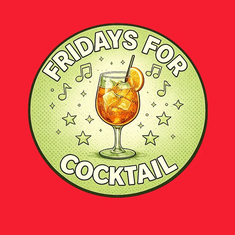 Friday Cocktail Retro Design