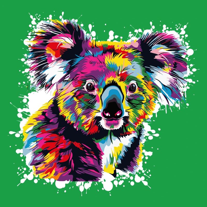 Creative Koala Color Explosion