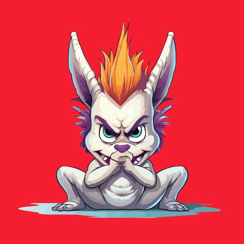Angry Mohawk Bunny