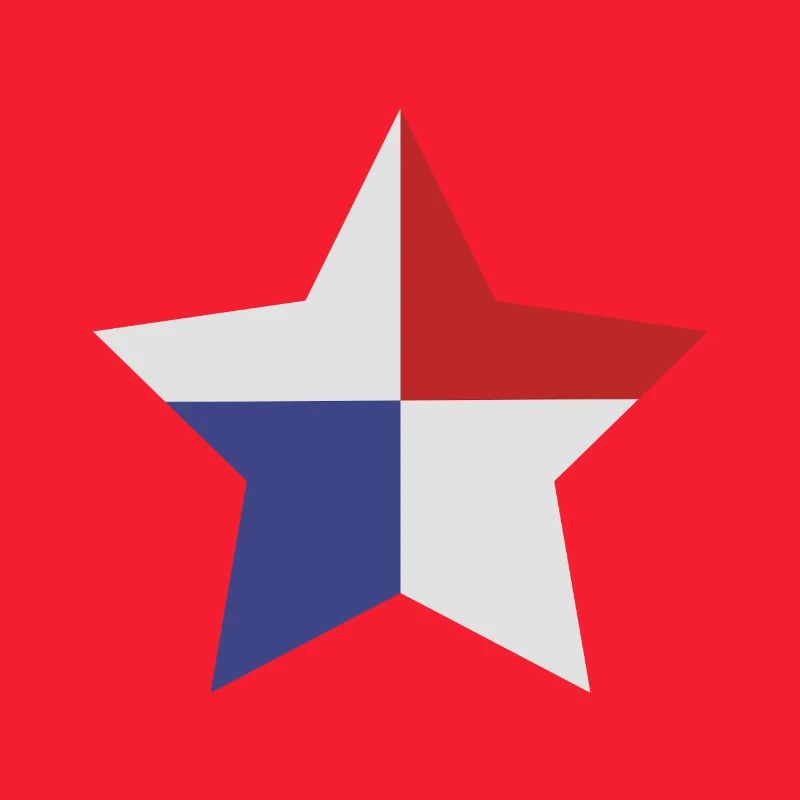 Drapeau en forme d’étoile du Panama