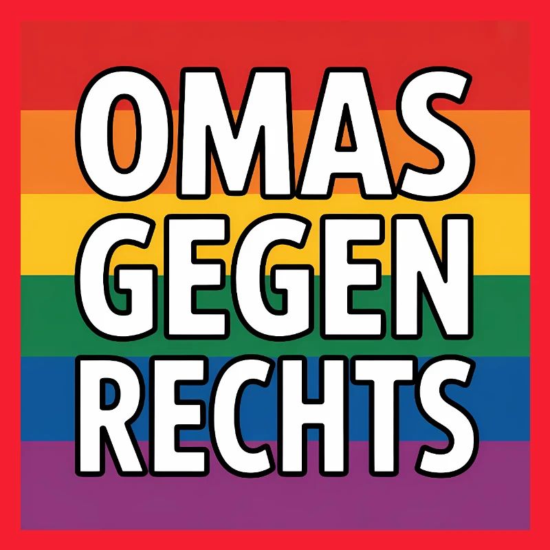 Omas gegen Rechts - Antifa Regenbogen Tee