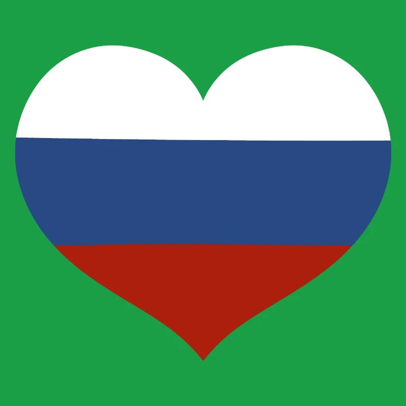 Drapeau du cœur de la Russie