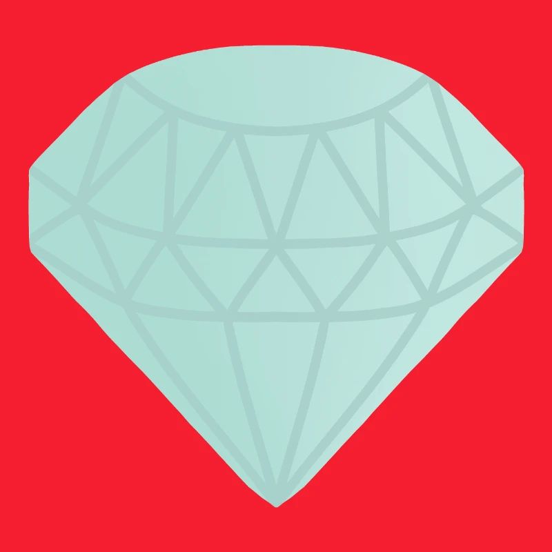 Mint Geometric Diamond