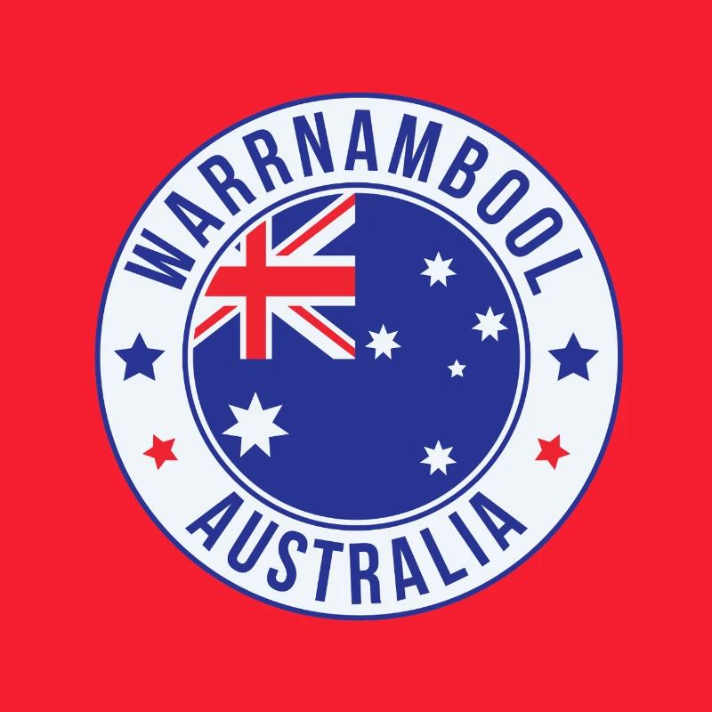 Warrnambool Australien Rundabzeichen