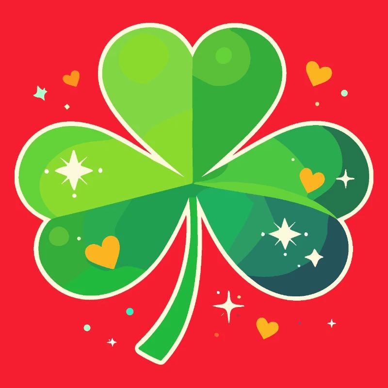 Fête de la Saint-Patrick Trèfle Lucky