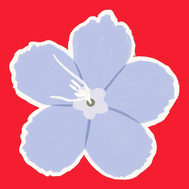 Azure Five-Petal Bloom