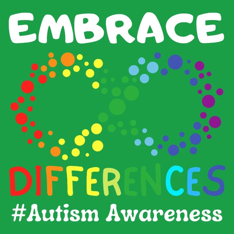 Embrace Differences Autism Awareness Infinity