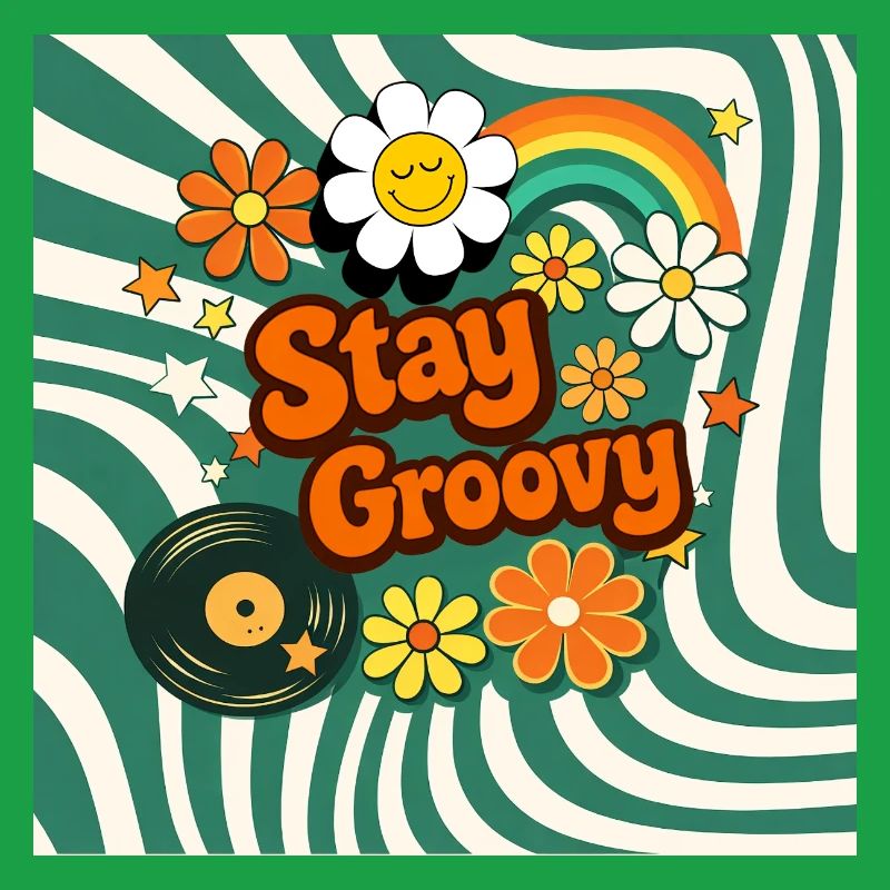 Style fleural rétro