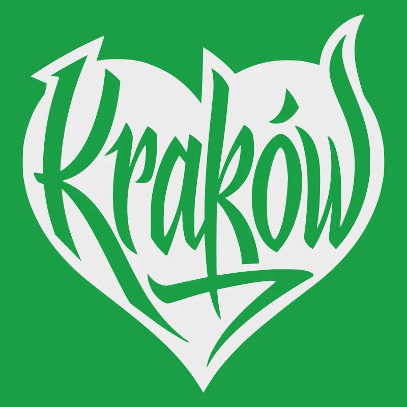 Krakau, Krakow Herz Graffiti