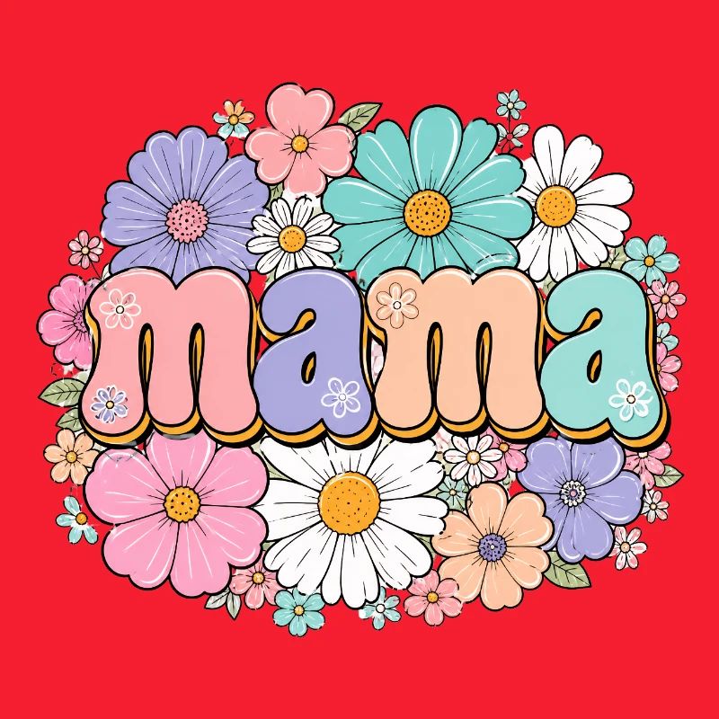 Retro Mama Blumen