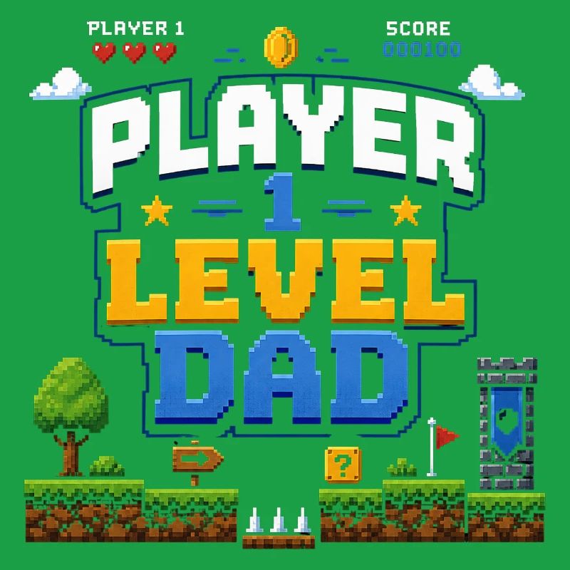 Pixellevel Father: Retro Game World