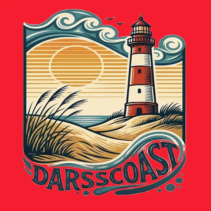 DarsCoast Lighthouse Coastal Wave