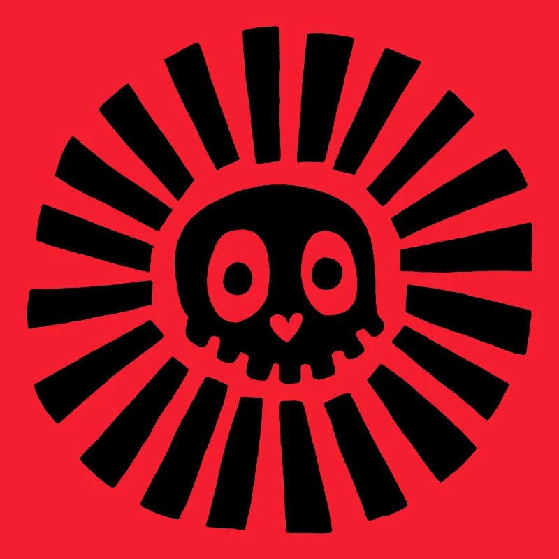 Black Sunny Skull