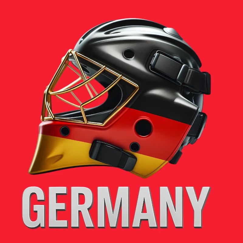 Graphique du casque du drapeau allemand