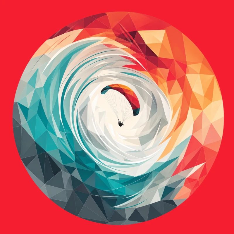 Geometric Vortex Paragliding