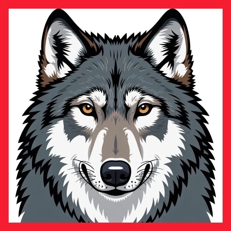 Wolf Illustrative Portrait