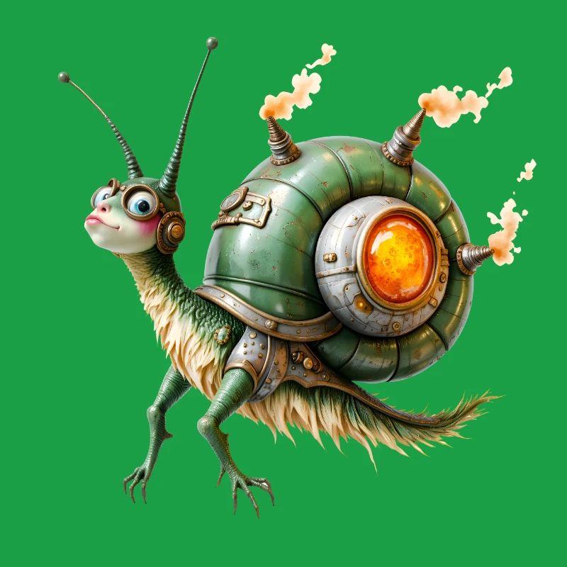 Réacteur d’escargot steampunk