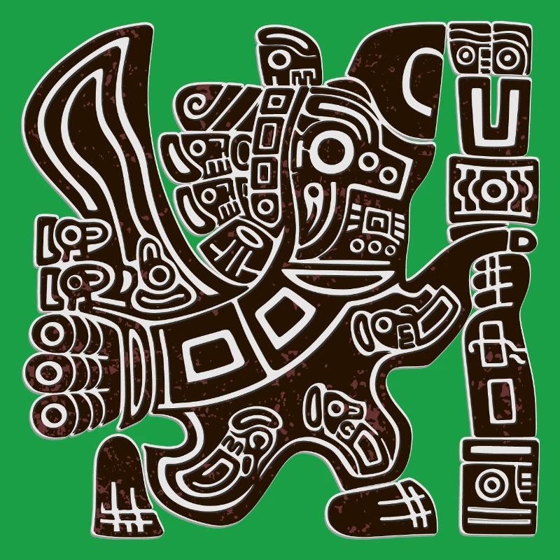 Aztec Eagle Warrior Tribal Ancient Totem