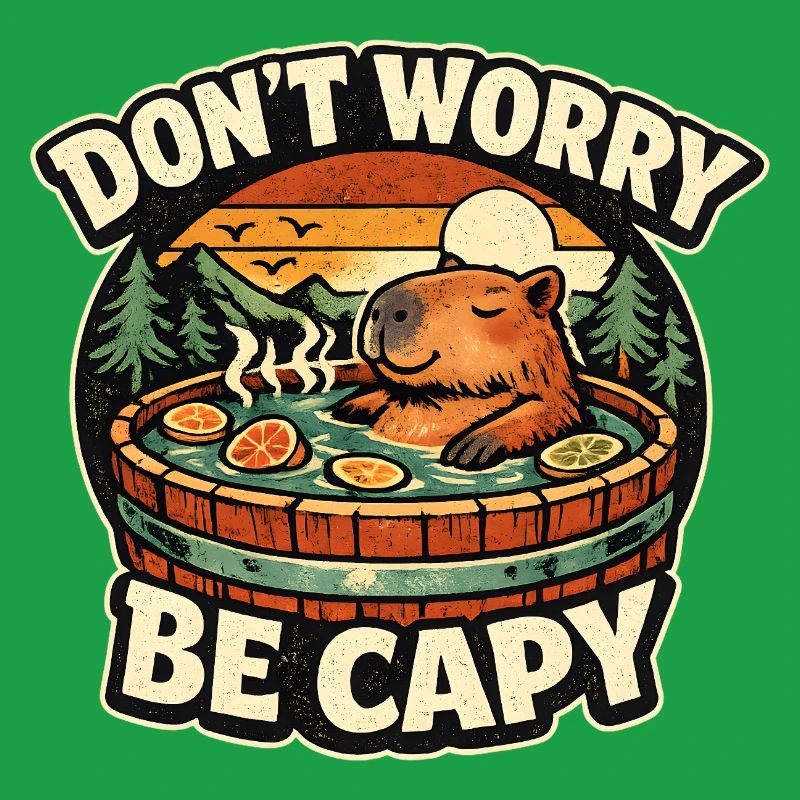 Soirée dans le bain à remous de Capybara