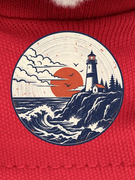 Leuchtturm Patch Abendrot