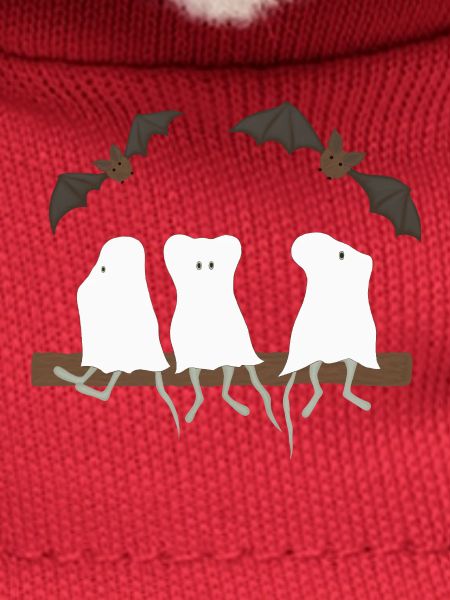Mäuse-Geistertrio am Ast