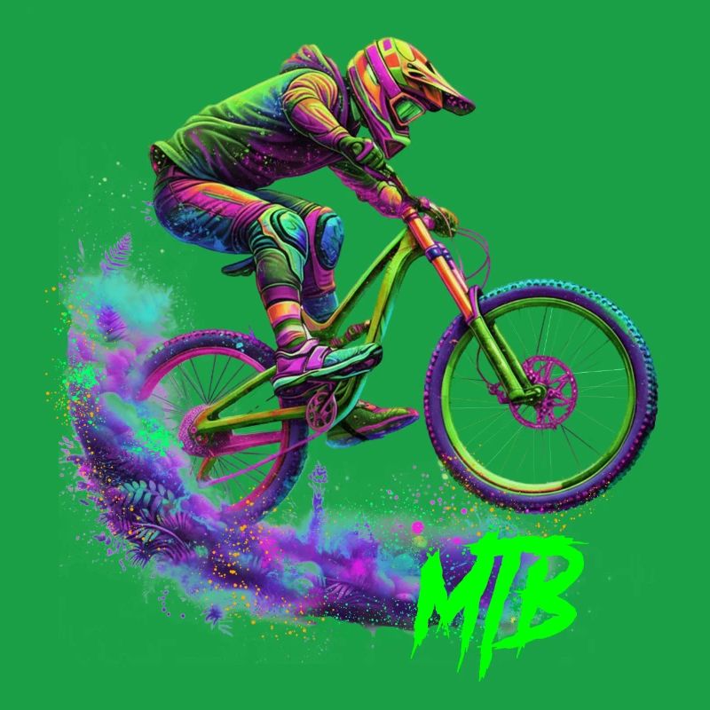 Neon-MTB-Biker